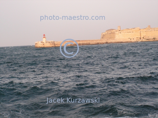 Malta,Valetta,seashore,sea,twilight,stormy weather