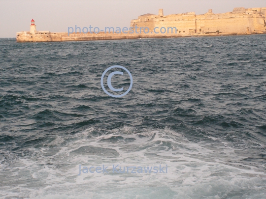 Malta,Valetta,seashore,sea,twilight,stormy weather