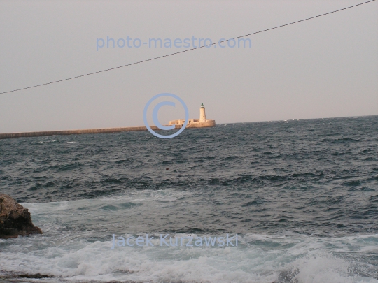 Malta,Valetta,seashore,sea,twilight,stormy weather