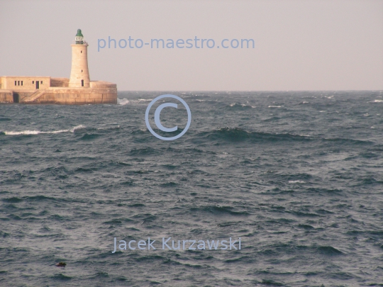 Malta,Valetta,seashore,sea,twilight,stormy weather