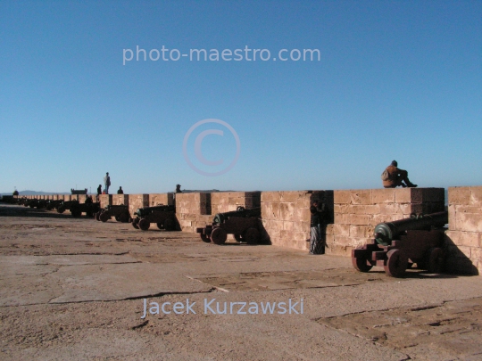 Morocco,Essaouira,Mogodor,Atlantic coast,architecture,canons