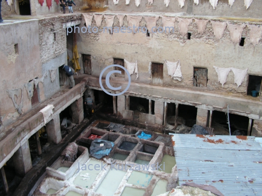 Morocco-Fes-Tannery