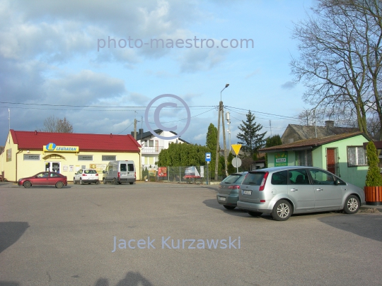 Poland,Bobrowniki,Kuyavian-Pomeranian Voivodeship,Sqaure,village center