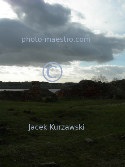 Poland,Bobrowniki,Kuyavian-Pomeranian Voivodeship,Vistula,panoramical viewarcheology,castle,teutonic knghts,ruins