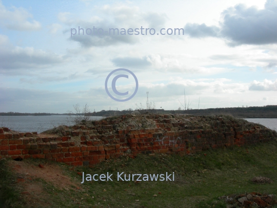 Poland,Bobrowniki,Kuyavian-Pomeranian Voivodeship,Vistula,panoramical viewarcheology,castle,teutonic knghts,ruins