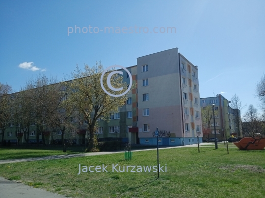 Poland,Bydgoszcz,Kuyavian-Pomeranian Voivodeship,ambience,spring,residentail district from communist period