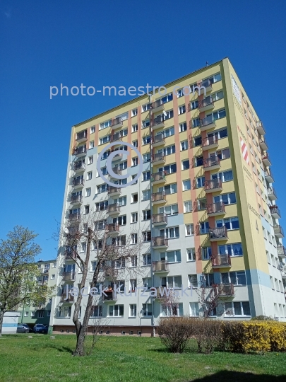 Poland,Bydgoszcz,Kuyavian-Pomeranian Voivodeship,ambience,spring,residentail district from communist period