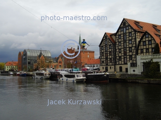 Poland,Bydgoszcz,Kuyavian-Pomeranian Voivodeship,architecture,city center,Brda river ,grenairies,banking buildings,modern architecture