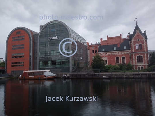 Poland,Bydgoszcz,Kuyavian-Pomeranian Voivodeship,architecture,city center,Brda river ,grenairies,post office,twilight