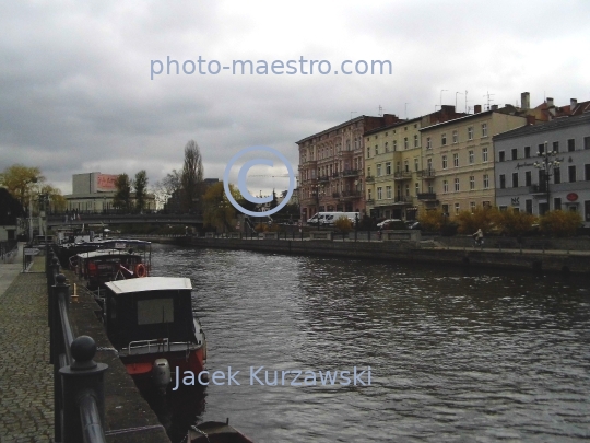 Poland,Bydgoszcz,Kuyavian-Pomeranian Voivodeship,architecture,city center,Brda river,harbour