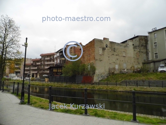 Poland,Bydgoszcz,Kuyavian-Pomeranian Voivodeship,architecture,city center,Brda river,Mill Island,Venice of Bydgoszcz