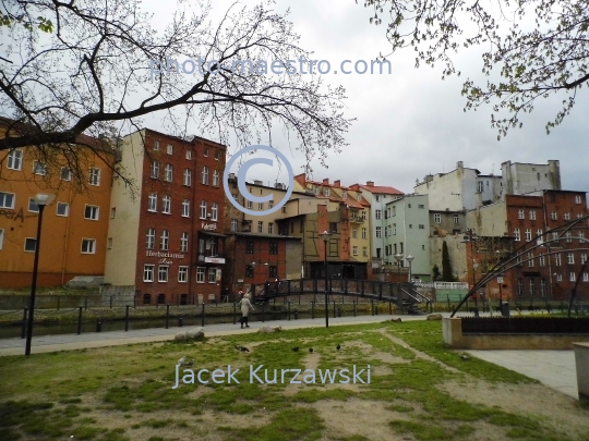 Poland,Bydgoszcz,Kuyavian-Pomeranian Voivodeship,architecture,city center,Brda river,Mill Island,Venice of Bydgoszcz