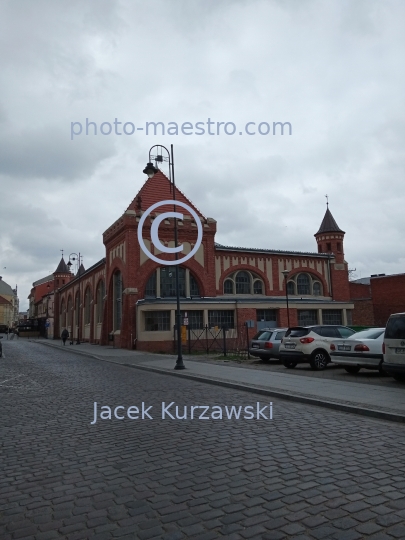 Poland,Bydgoszcz,Kuyavian-Pomeranian Voivodeship,architecture,city center,IXIc architecture,neoghotic style,butchery market building