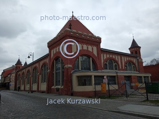 Poland,Bydgoszcz,Kuyavian-Pomeranian Voivodeship,architecture,city center,IXIc architecture,neoghotic style,butchery market building