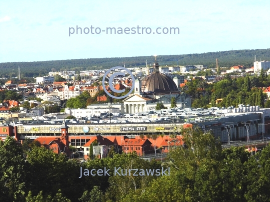 Poland,Bydgoszcz,Kuyavian-Pomeranian Voivodeship,architecture,City center,University Bridge,aerial view