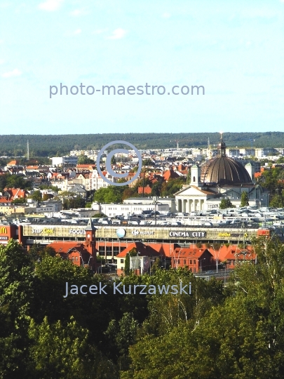 Poland,Bydgoszcz,Kuyavian-Pomeranian Voivodeship,architecture,City center,University Bridge,aerial view