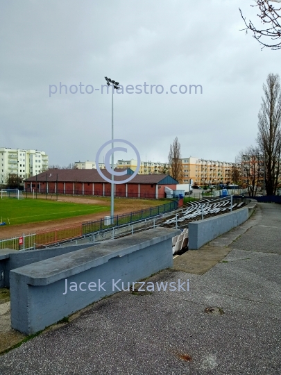 Poland,Bydgoszcz,Kuyavian-Pomeranian Voivodeship,architecture,roads,Wyzyny district,architecture from comunist period,stadium