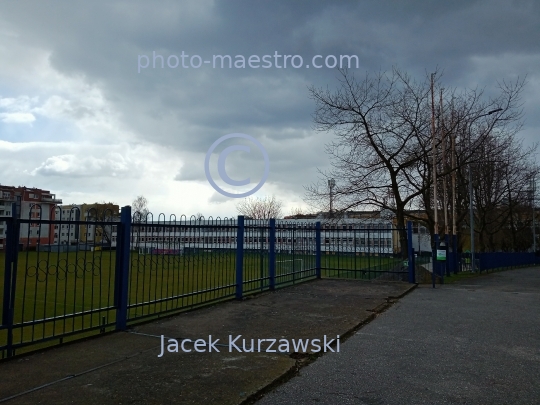 Poland,Bydgoszcz,Kuyavian-Pomeranian Voivodeship,architecture,roads,Wyzyny district,architecture from comunist period,stadium