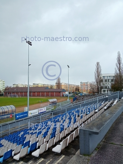 Poland,Bydgoszcz,Kuyavian-Pomeranian Voivodeship,architecture,roads,Wyzyny district,architecture from comunist period,stadium