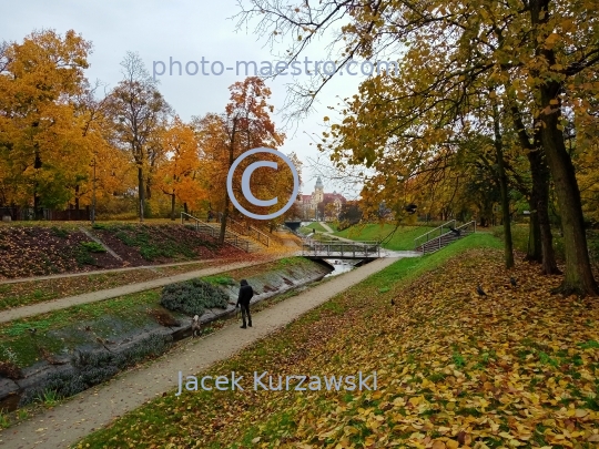 Poland,Bydgoszcz,Kuyavian-Pomeranian Voivodeship,Brda,river,ambience,Chanel of Brda,Okole district,Park,atumn,ambience