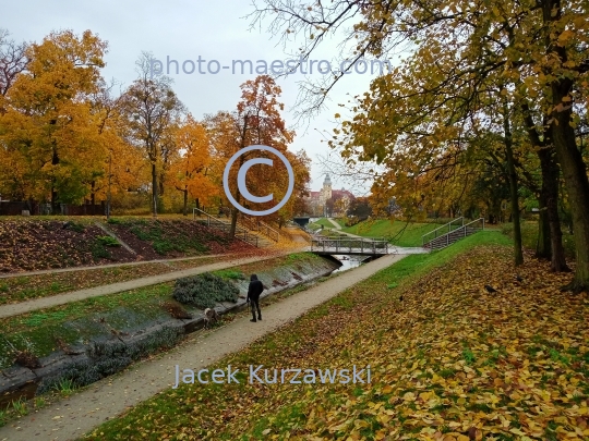 Poland,Bydgoszcz,Kuyavian-Pomeranian Voivodeship,Brda,river,ambience,Chanel of Brda,Okole district,Park,atumn,ambience