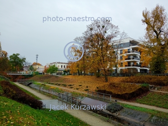 Poland,Bydgoszcz,Kuyavian-Pomeranian Voivodeship,Brda,river,ambience,Chanel of Brda,Okole district,Park,atumn,ambience