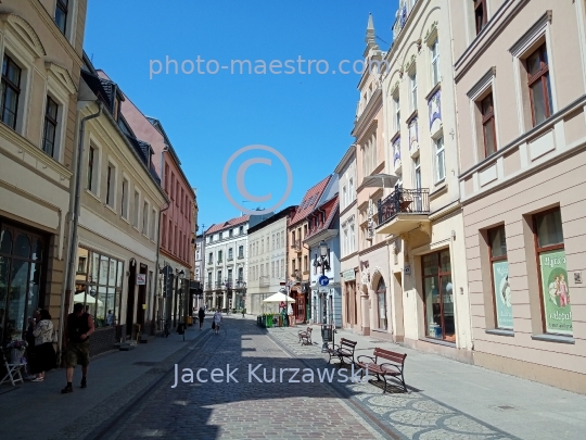 Poland,Bydgoszcz,Kuyavian-Pomeranian Voivodeship,city center,daily life in Bydgoszcz,summer,architecture,cty center