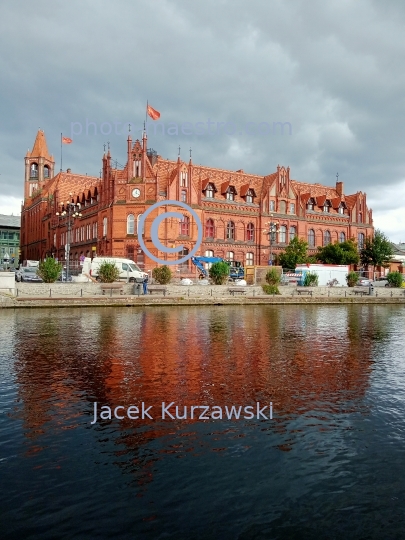 Poland,Bydgoszcz,Kuyavian-Pomeranian Voivodeship,city center,daily life in Bydgoszcz,summer,architecture,cty center,Brda river,Post office