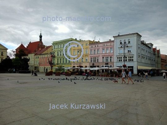 Poland,Bydgoszcz,Kuyavian-Pomeranian Voivodeship,city center,daily life in Bydgoszcz,summer,architecture,cty center,Old Market Square