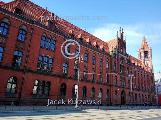 Poland,Bydgoszcz,Kuyavian-Pomeranian Voivodeship,city center,daily life in Bydgoszcz,summer,architecture,cty center,post office