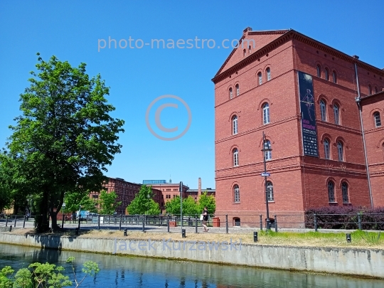 Poland,Bydgoszcz,Kuyavian-Pomeranian Voivodeship,city center,daily life in Bydgoszcz,summer,Brda river,architecture,mill island