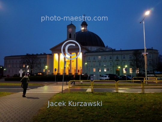 Poland,Bydgoszcz,Kuyavian-Pomeranian Voivodeship,Old Town,architecture,city center,Christmas,night,Basilic church