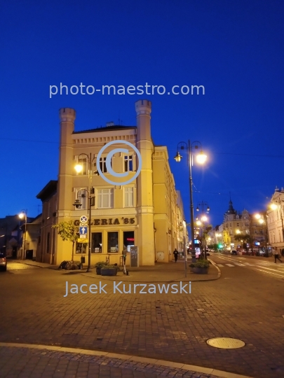 Poland,Bydgoszcz,Kuyavian-Pomeranian Voivodeship,Old Town,architecture,Gdanska Str.,architecture,twilight