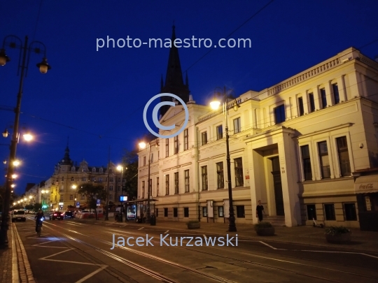 Poland,Bydgoszcz,Kuyavian-Pomeranian Voivodeship,Old Town,architecture,Gdanska Str.,architecture,twilight