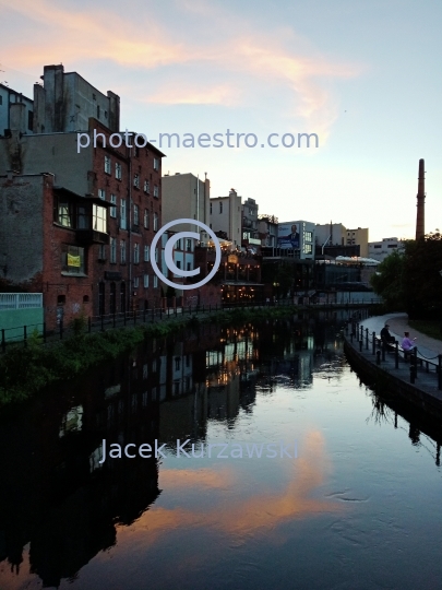 Poland,Bydgoszcz,Kuyavian-Pomeranian Voivodeship,Old Town,architecture,Venice of Bydgoszcz,Mill island,twilight