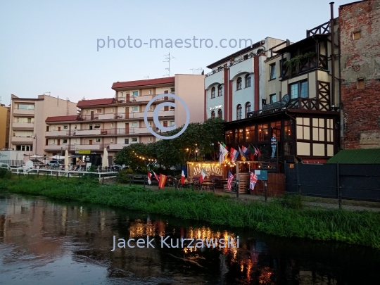 Poland,Bydgoszcz,Kuyavian-Pomeranian Voivodeship,Old Town,architecture,Venice of Bydgoszcz,Mill island,twilight