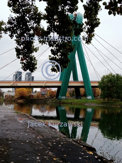 Poland,Bydgoszcz,Kuyavian-Pomeranian Voivodeship,water tower, architecture,autumn,city center,Brda river,autumn