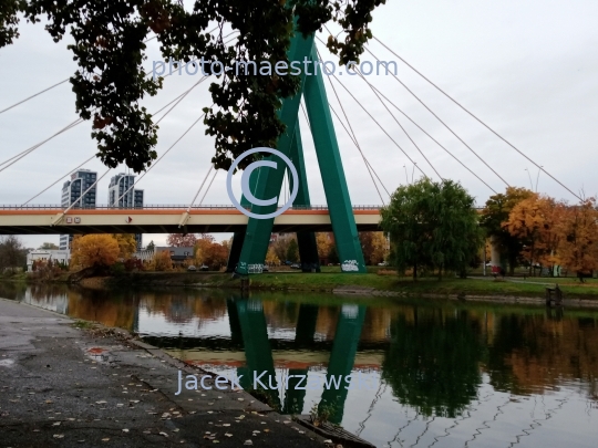 Poland,Bydgoszcz,Kuyavian-Pomeranian Voivodeship,water tower, architecture,autumn,city center,Brda river,autumn