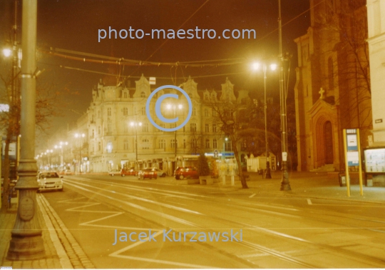 Poland,Bydgoszz,Kuyavian-Pomeranian Voivodeship,architecture,Gdanska Street,illumination