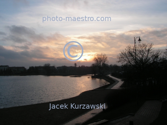 Poland,Chelmza,Kuyavian-Pomeranian Voivodeship,architecture,nature,lake,sunset,ambience