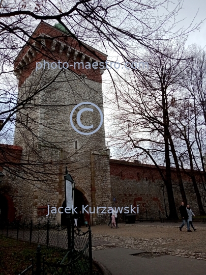 Poland,Cracow,Lesser Poland Voivodeship,architecture,monouments,history,Old Town,ambience,winter,gate