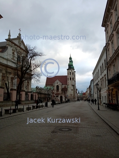 Poland,Cracow,Lesser Poland Voivodeship,architecture,monouments,history,Old Town,ambience,winter,St Andrews church