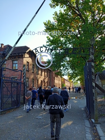 Poland,Cracow,Lesser Poland Voivodeship,Auschwitz,nazi camp,holocaust,history,martyrology,architecture,gate