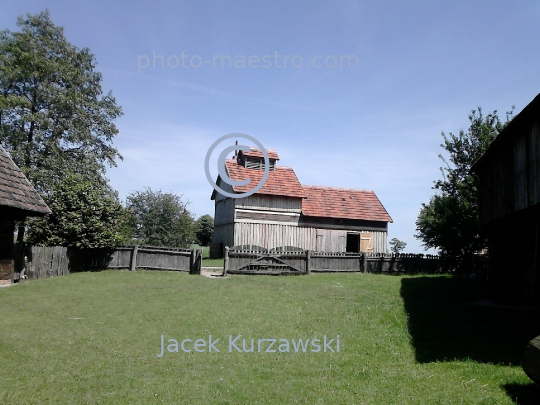 Poland,Dziekanowice,Greater Poland Voivodeship,architecture,wooden buildings,museum,panoramical view