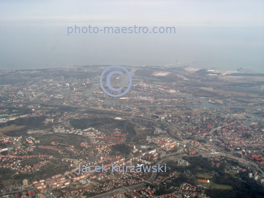 Poland,Gdansk,Pomeranian Voivodeship,landscape,panoramical view,aerial view,aerial image,area of Tricity