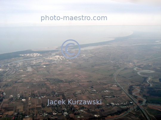 Poland,Gdansk,Pomeranian Voivodeship,landscape,panoramical view,aerial view,aerial image,area of Tricity