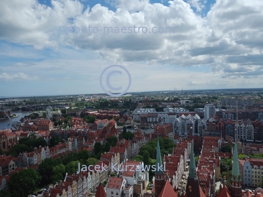 Poland,Gdansk,Pomeranian Voivodeship,landscape,panoramical view,architecture,monouments,history,city center,aerial view.panoramical view