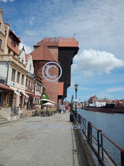 Poland,Gdansk,Pomeranian Voivodeship,landscape,panoramical view,architecture,monouments,history,city center.panoramical view,crane