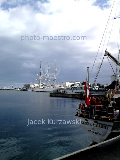 Poland,Gdynia,Pomeranian Voivodeship,Baltic Sea,port,harbour,buildings,city center,architecture,yachts,recreation,navy,panormaical view