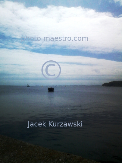 Poland,Gdynia,Pomeranian Voivodeship,Baltic Sea,port,harbour,clif,beach,panoramaical view